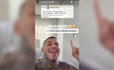 Anderson Neiff ignora proibição e divulga site de apostas online a 12 mi de seguidores