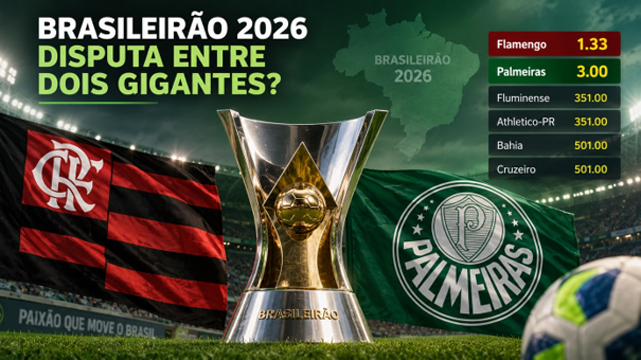 Brasileirão afunila: mercado já concentra disputa pelo título em Flamengo e Palmeiras