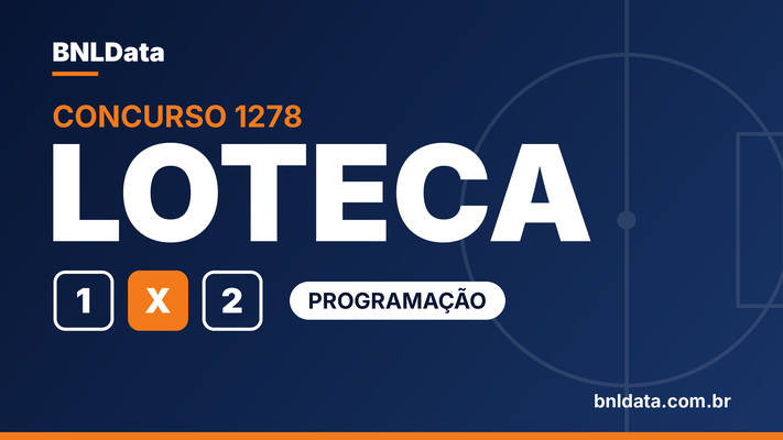 Confira a programação do Concurso 1278 da Loteca