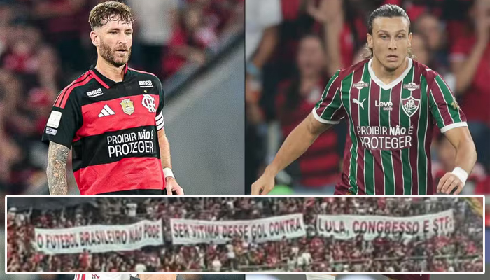 Fla-Flu vira vitrine nacional contra a proibição das bets, com protesto na camisa e na arquibancada