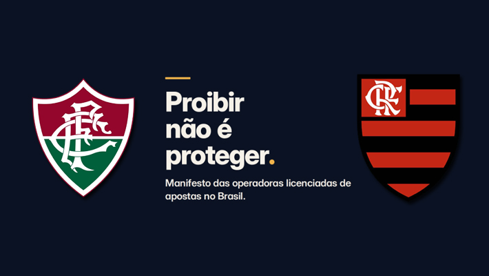 Flamengo e Fluminense estampam "Proibir não é proteger" em clássico