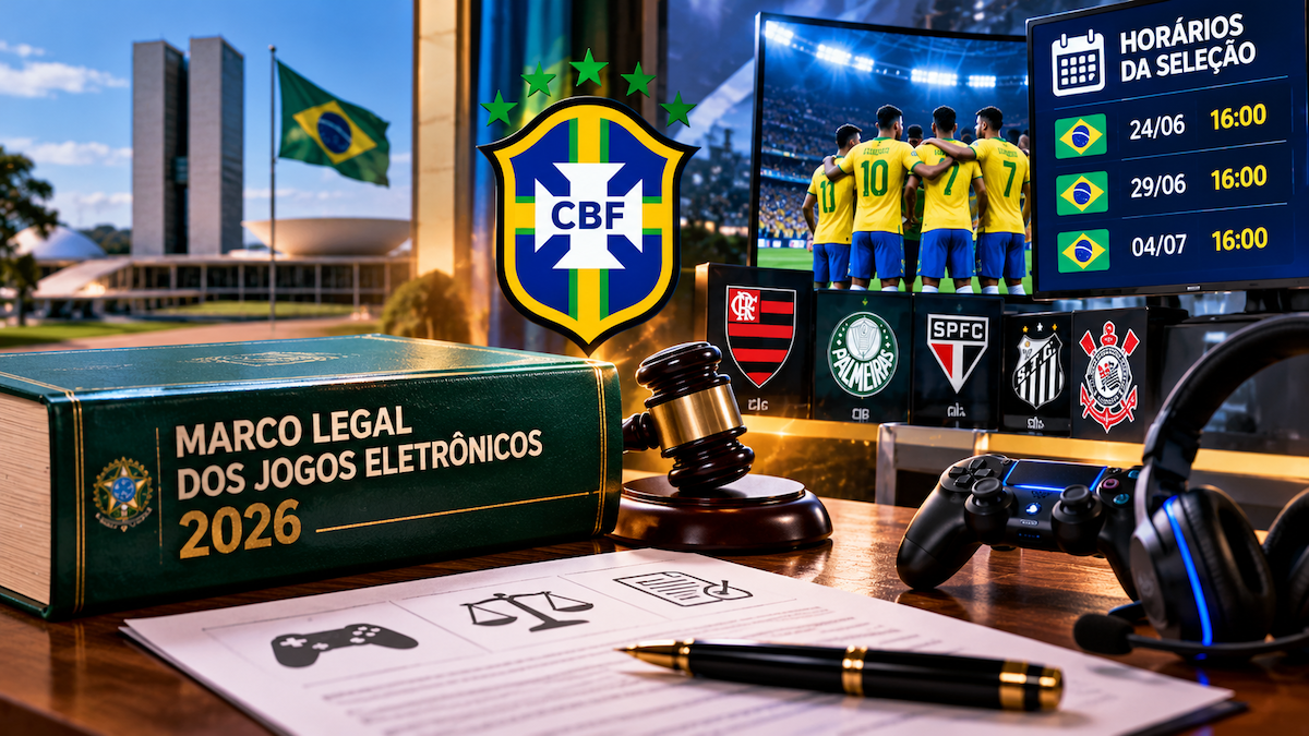 Brazil’s 2026 games law does not change CBF schedules, football kick-off times, or betting regulation
