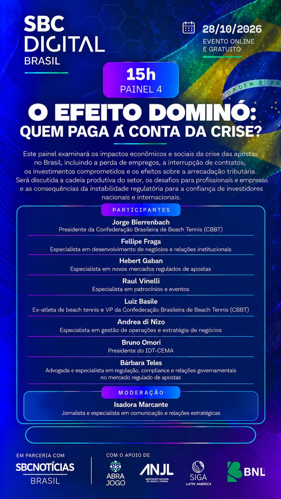 SBC Digital Brasil Day promove evento online sobre apostas com 30 especialistas 2