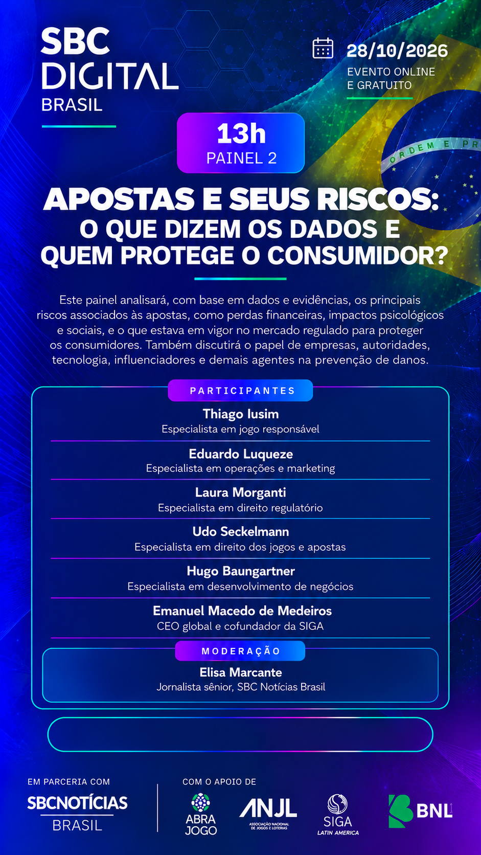 SBC Digital Brasil Day promove evento online sobre apostas com 30 especialistas 4
